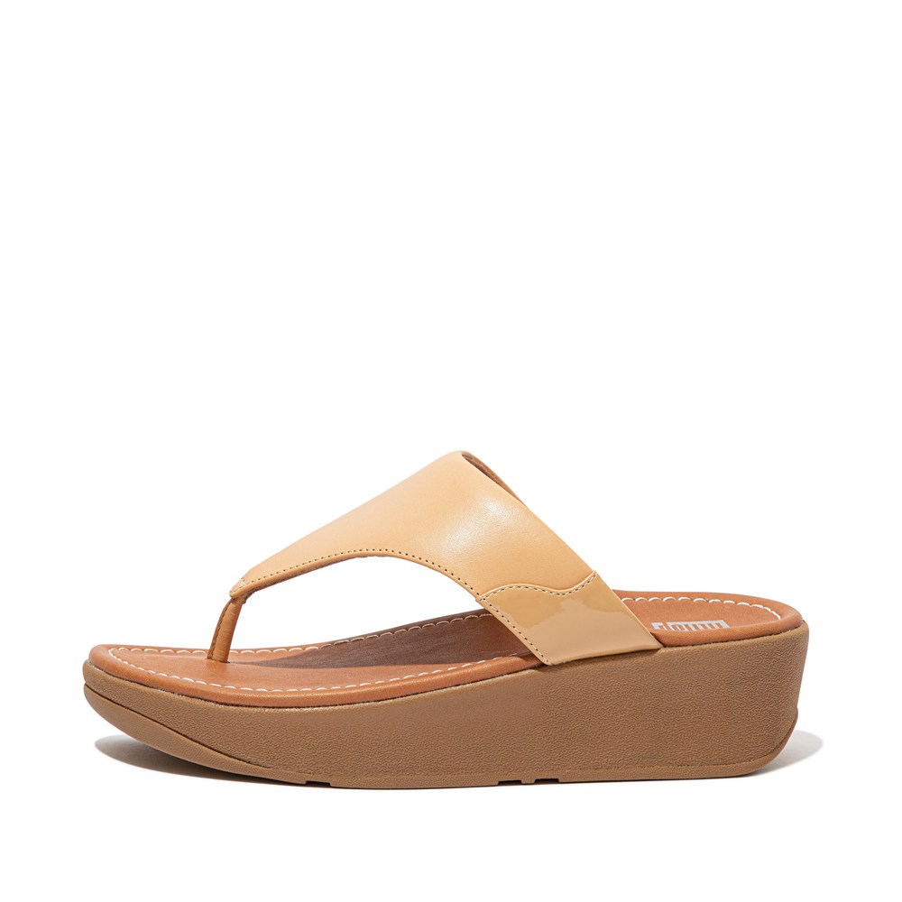 Fitflop Womens Sandals - Myla Toe-post - Brown - 079-IONRPG